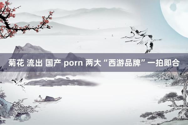 菊花 流出 国产 porn 两大“西游品牌”一拍即合